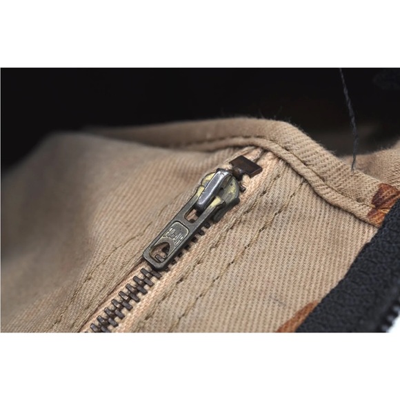 Authentic Christian Dior Trotter Hand Boston Bag Purse Canvas Leather Blue J9550 - Picture 10 of 16